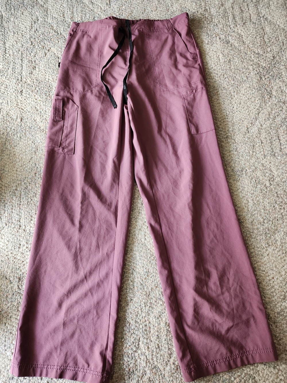 Carhartt Force Mauve Plum Purple Cargo Scrub Pants C52110 Medium